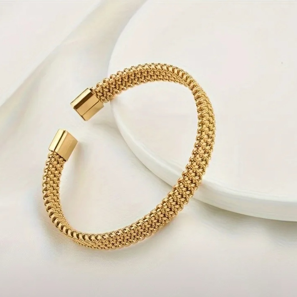 1pc 304 Stainless Steel Spider Web Openwork Bracelet for Men & Women